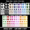 Pug Face Temporary Tattoo Water Resistant Fake Body Art Set Collection